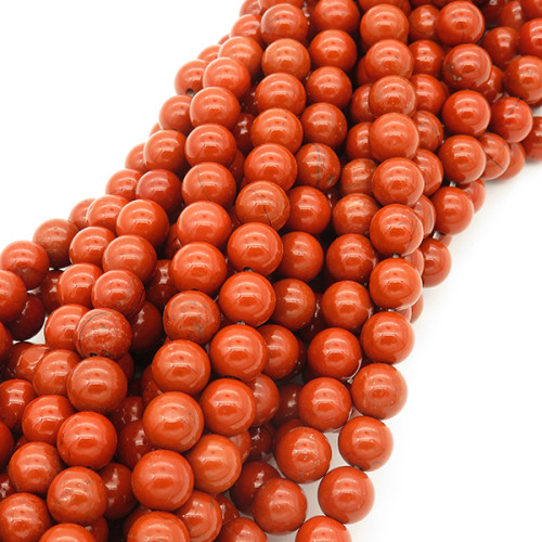 Natural Alabaster,Round,Dyed,Coral,8mm,Hole:1mm,about 48pcs/strand,about 36g/strand,5 strands/package,15"(38cm),XBGB03171vblb-L001