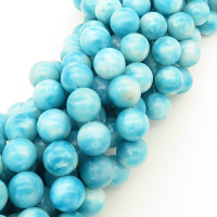 Natural Alabaster,Round,Dyed,Blue,14mm,Hole:1.5mm,about 27pcs/strand,about 110g/strand,5 strands/package,15"(38cm),XBGB03180vhmv-L001