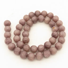Natural Alabaster,Round,Dyed,Dark pink,10mm,Hole:1mm,about 38pcs/strand,about 55g/strand,5 strands/package,15"(38cm),XBGB03186vbnb-L001