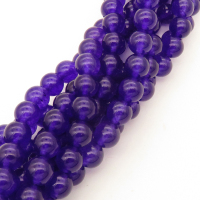 Natural Alabaster,Round,Dyed,Dark purple,10mm,Hole:1mm,about 38pcs/strand,about 55g/strand,5 strands/package,15"(38cm),XBGB03202vbnb-L001