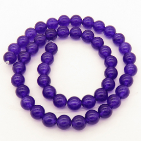 Natural Alabaster,Round,Dyed,Dark purple,10mm,Hole:1mm,about 38pcs/strand,about 55g/strand,5 strands/package,15"(38cm),XBGB03202vbnb-L001