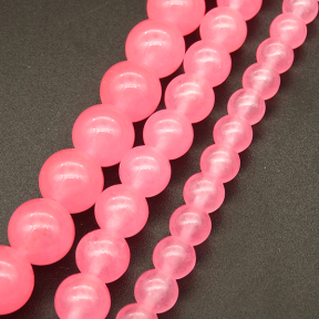 Natural Alabaster,Round,Dyed,Dark pink,10mm,Hole:1mm,about 38pcs/strand,about 55g/strand,5 strands/package,15"(38cm),XBGB03229vbnb-L001