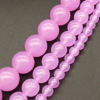 Natural Alabaster,Round,Dyed,Light purple,14mm,Hole:1.5mm,about 27pcs/strand,about 110g/strand,5 strands/package,15"(38cm),XBGB03232vhmv-L001