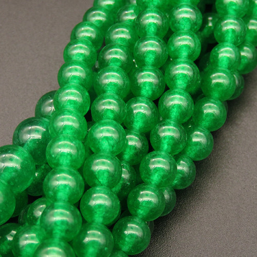 Natural Alabaster,Round,Dyed,Grass green,6mm,Hole:0.8mm,about 63pcs/strand,about 22g/strand,5 strands/package,15"(38cm),XBGB03263baka-L001