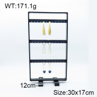 MDF Board & Iron Frame,MDF Three-layer Earrings Display Iron Frame,Black,30x17cm,about 171.1g/pc,1 pc/package  3G0000190vila-705