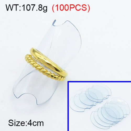 plastic cement,Plastic transparent Ring Display Rack,Transparent Color,D:4cm,about 107.8g/100pcs,100pcs/package  3G0000210bhia-705