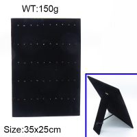 MDF Board & Flannelette & PV,Flannelette Rectangular Support Display Rack,Black,35x25cm,about 150g/pc,1 pc/package  3G0000214ajlv-705