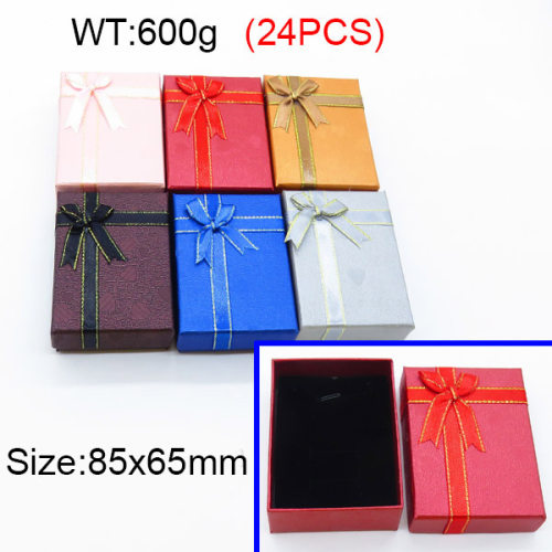 Carton & Sponge,Cardboard  Box, Butterfly Box,Mixed Color,85x65mm,about 600g/package,24 pcs/package  3G0000216ajhi-705
