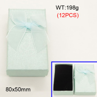 Carton & Sponge,Cardboard Box,Butterfly Square Box,Cyan,80x50mm,about 198g/package,12 pcs/package  3G00128vhmo-258