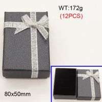 Carton & Sponge,Cardboard Box,Butterfly Square Box,Grey,80x50mm,about 172g/package,12 pcs/package  3G00130vhmo-258