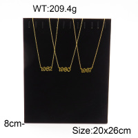 MDF Board & Flannelette & PV,Flannelette Rectangular Support Necklace Display Rack,Black,20x26cm,about 209.4g/pc,1 pc/package  3PS600012vhov-258