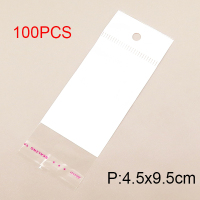 Plastic,Plastic Packing Bag,White,4.5x9.5cm,about 22g/package,100 pcs/package  6PS300355aahm-715