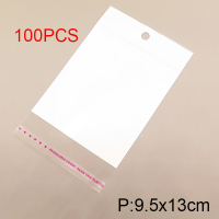 Plastic,Plastic Packing Bag,White,9.5x13cm,about 54g/package,100 pcs/package  6PS300362vajj-715