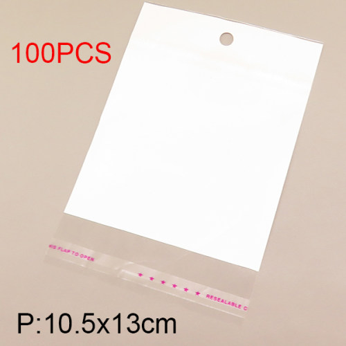 Plastic,Plastic Packing Bag,White,10.5x13cm,about 58g/package,100 pcs/package  6PS300363aajo-715