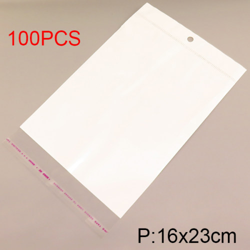 Plastic,Plastic Packing Bag,White,16x23cm,about 300g/package,100 pcs/package  6PS300365abol-715
