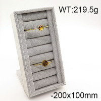 MDF Board & Flannelette & PV,Flannelette Bracelet Display Rack,Grey,200x100mm,about 219.5g/pc,1 pc/package  6PS600265ahlv-705
