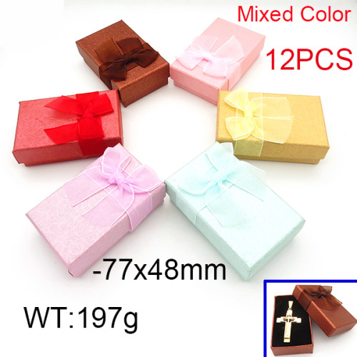 Carton & Sponge,Cardboard Box,Butterfly Square Box,Mixed Color,77x84mm,about 197g/package,12 pcs/package  6PS60160vhmo-258