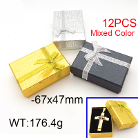 Carton & Sponge,Cardboard Box,Butterfly Square Box,Mixed Color,67x47mm,about 176.4g/package,12 pcs/package  6PS60161vhmo-258