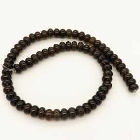 Natural Smoky Quartz,Abacus beads,Brown,4*6mm,Hole:0.8mm,about 93 pcs/strand,about 25 g/strand,1 strand/package,15"(38cm),XBGB02134aaha-L001
