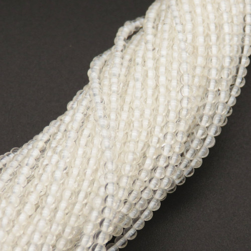Natural White Crystal,Round,White,2.5mm,Hole:0.5mm,about 160 pcs/strand,about 3 g/strand,1 strand/package,15"(38cm),XBGB02242ahja-L001