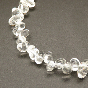 Natural White Crystal,Tsui beads,White,4*6~6*10mm,Hole:0.8mm,about 98 pcs/strand,about 35 g/strand,1 strand/package,15"(38cm),XBGB02302aaha-L001