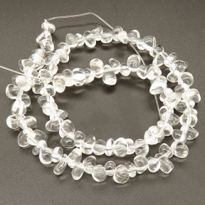 Natural White Crystal,Tsui beads,White,3*8~6*10mm,Hole:0.5mm,about 95 pcs/strand,about 35 g/strand,1 strand/package,15"(38cm),XBGB02340vablb-L001