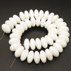 Natural White Crystal,Explosion,Abacus beads,White,9*18mm,Hole:1mm,about 45 pcs/strand,about 190 g/strand,1 strand/package,15"(38cm),XBGB02355vabkl-L001