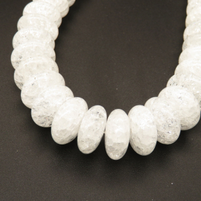 Natural White Crystal,Explosion,Abacus beads,White,7*16mm,Hole:1mm,about 54 pcs/strand,about 160 g/strand,1 strand/package,15"(38cm),XBGB02358vabkl-L001