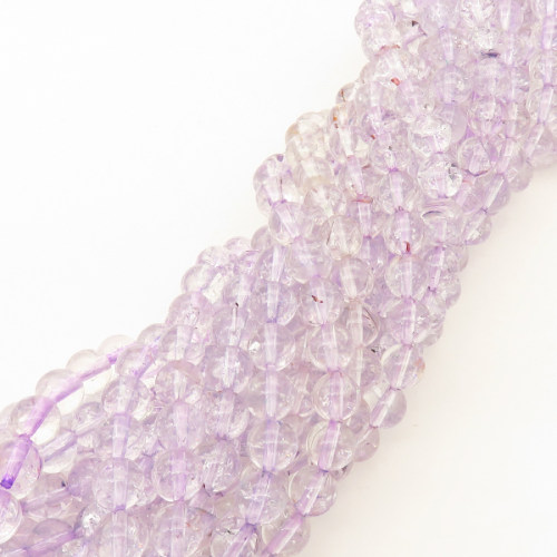 Natural White Crystal,Round,Lavender,Dyed,8mm,Hole:1mm,about 49 pcs/strand,about 37.9 g/strand,1 strand/package,15"(38cm),XBGB02465vabkl-L001