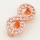 Brass Micro Pave Cubic Zirconia Slide Charms,Infinity,Rose Golden,14x8mm,Hole:2x10mm,about 1 g/pc,5 pcs/package,XFB00248vail-L002