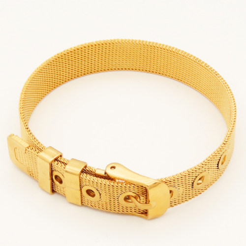Brass Bracelet Making,Watch Belt,Golden,20x10mm,about 15.5g/pc,5 pcs/package,XFB00292vbnl-L002