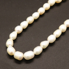Natural Freshwater Pearl Beads,Grade A,Rice beads,White,8~9mm,Hole:0.8mm,about 38pcs/strand,about 32g/strand,1 strand/package,14"(36cm),XBSP01143bhia-L019