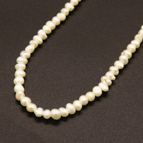 Natural Freshwater Pearl Beads,Grade A,Bean shape,White,3~4mm,Hole:0.8mm,about 102pcs/strand,about 8g/strand,1 strand/package,14"(36cm),XBSP01152bhva-L019