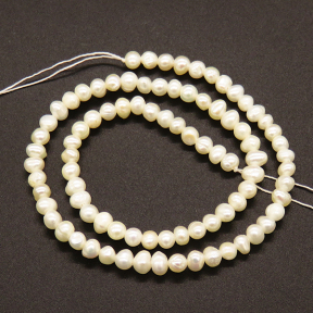 Natural Freshwater Pearl Beads,Grade A,Bean shape,White,4~5mm,Hole:0.8mm,about 86pcs/strand,about 10g/strand,1 strand/package,14"(36cm),XBSP01155bhva-L019