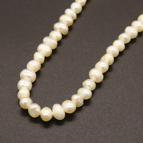 Natural Freshwater Pearl Beads,Grade A,Bean shape,White,5~6mm,Hole:0.8mm,about 68pcs/strand,about 15g/strand,1 strand/package,14"(36cm),XBSP01158bbov-L019