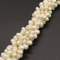 Natural Freshwater Pearl Beads,Grade A,Rice beads,White,6~7mm,Hole:0.8mm,about 77pcs/strand,about 25g/strand,1 strand/package,14"(36cm),XBSP01176ahlv-L019