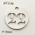 304 Stainless Steel Pendant,Disc Digit 22,True Color,D:19mm,about 2.2g/package,1 pc/package,3AC300308vaam-368
