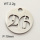 304 Stainless Steel Pendant,Disc Digit 26,True Color,D:19mm,about 2.2g/package,1 pc/package,3AC300312vaam-368