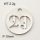 304 Stainless Steel Pendant,Disc Digit 29,True Color,D:19mm,about 2.2g/package,1 pc/package,3AC300315vaam-368