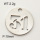 304 Stainless Steel Pendant,Disc Digit 31,True Color,D:19mm,about 2.2g/package,1 pc/package,3AC300317vaam-368