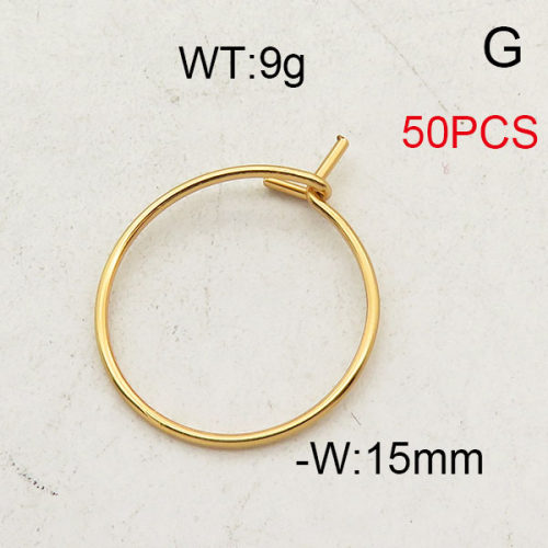 304 Stainless Steel Ear Ring Accessories,Steel Wire Ring,Vacuum Plating Gold,W:15mm

,about 9g/package,50 pcs/package,6AC300248bhia-474