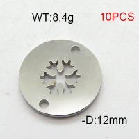 304 Stainless Steel Accessories,Disc Petal,True Color,D:12mm,about 8.4g/package,10 pcs/package,6AC300425vbmb-368