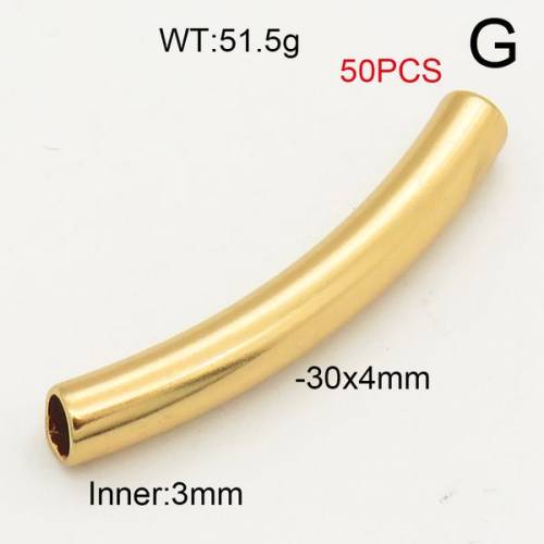 304  Stainless Steel Pipe Bead,Hollow Steel Pipe,Vacuum Plating Gold,30x4mm
Inner:3mm
,about 51.5g/package,50 pcs/package,6AC30186amaa-474