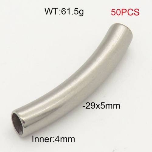 304  Stainless Steel Pipe Bead,Hollow Steel Pipe,True Color,29x5mm
Inner:4mm
,about 61.5g/package,50 pcs/package,6AC30187bkab-474