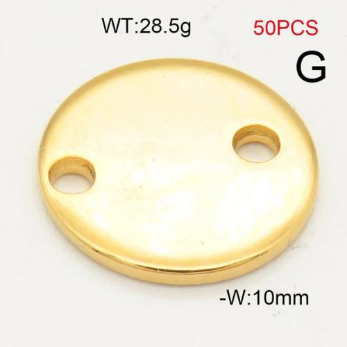 304 Stainless Steel Accessories,Disc,Vacuum Plating Gold,W:10mm,about 28.5g/package,50 pcs/package,6AC30191aivb-474