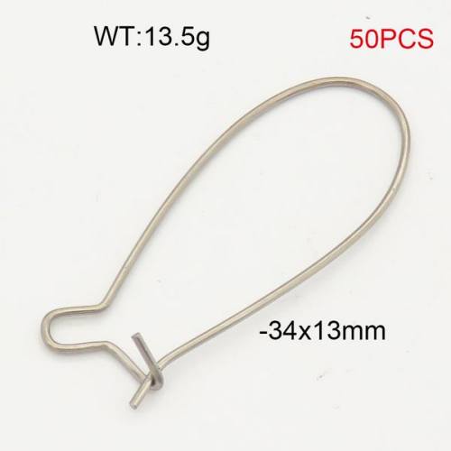 304 Stainless Steel Ear Ring Accessories,Kidney Ear Wires,True Color,34x13mm,about 13.5g/package,50 pcs/package,6AC30202baka-474