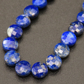 Natural Lapis Lazuli,Flat Round,Faceted,Royal Blue,4*2mm,Hole:0.5mm,about 95pcs/strand,about 7g/strand,1 strand/package,15"(38cm),XBGB04475vhmv-L001