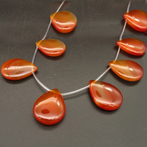 Natural Agate,Drop,Dyed,Orange,29*22mm,Hole:1.5mm,about 13pcs/strand,about 76g/strand,1 strand/package,16"(41cm),XBGB04565aima-L001