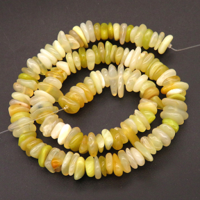 Natural Yellow Opal,Irregular Gasket,Yellow,15*8.5~8*7mm,Hole:1mm,about 134pcs/strand,about 48g/strand,1 strand/package,16"(40cm),XBGB04642ahjb-L001