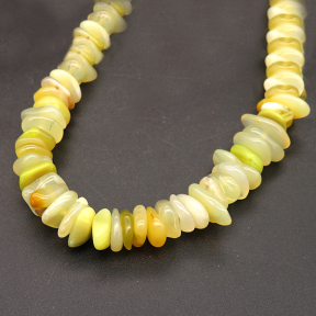 Natural Yellow Opal,Irregular Gasket,Yellow,15*8.5~8*7mm,Hole:1mm,about 134pcs/strand,about 48g/strand,1 strand/package,16"(40cm),XBGB04642ahjb-L001